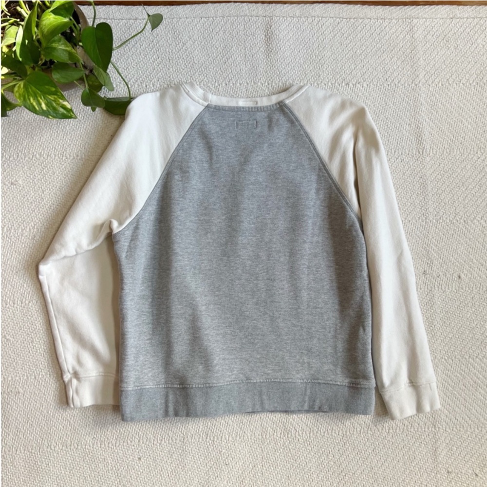 MOTHER 'Adios' Gray & White Raglan Sweatshirt with Multicolor Graphic - Picture 5 of 9